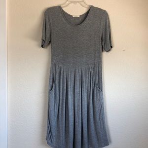 12pm by Mon Ami - Grey Shirt Dress